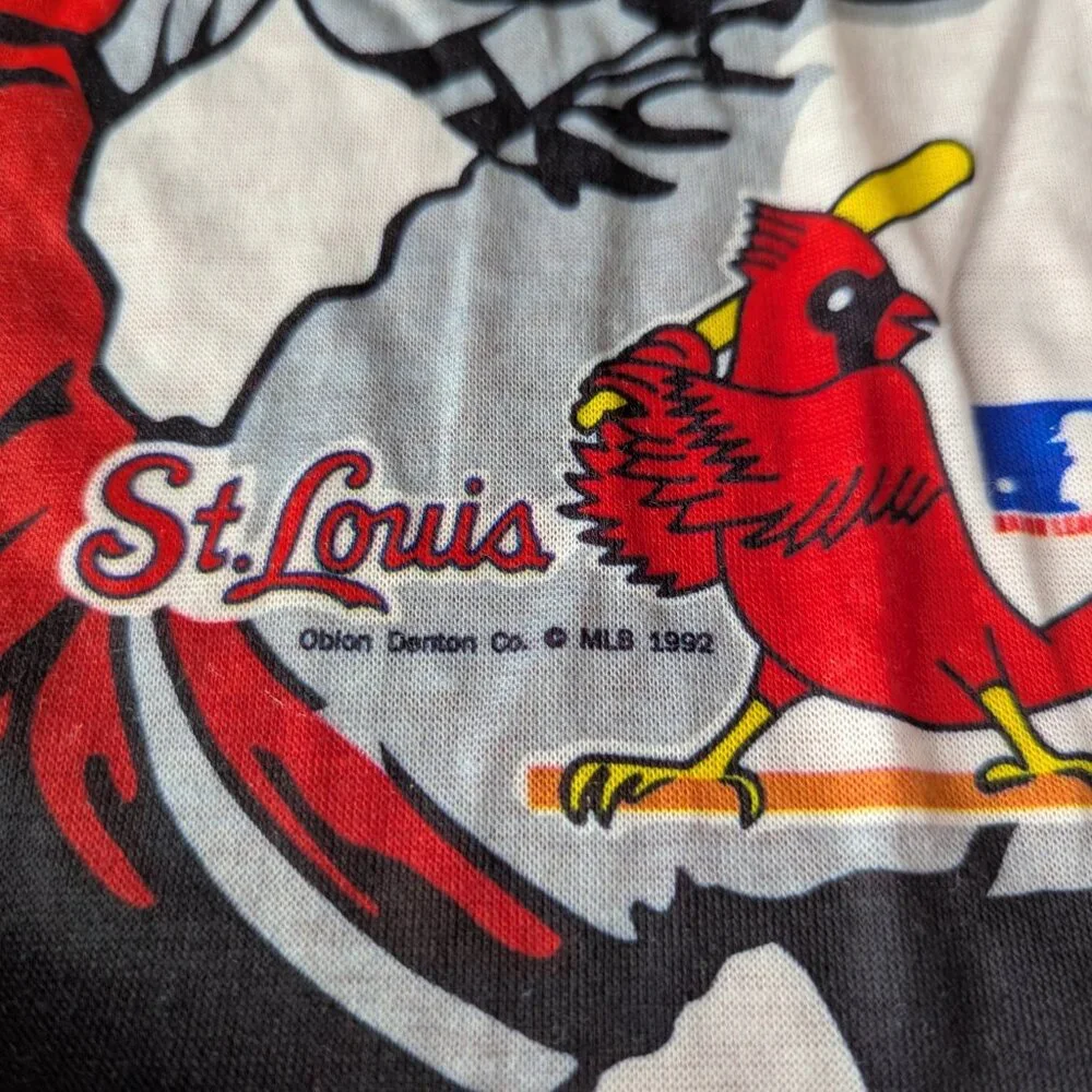 1992 MLB Genuine Merchandise Dr Denton Boys PJ Set St Louis Cardinals Size 8/10